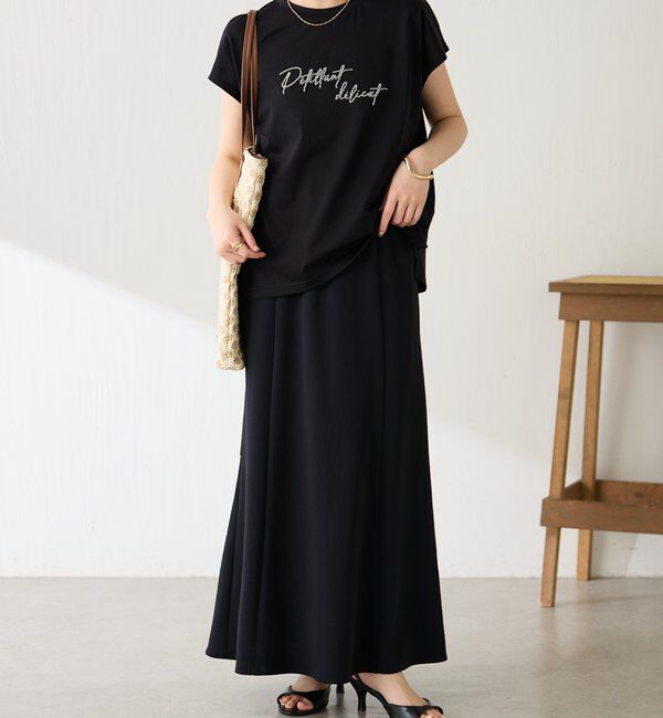  「ミニビーズロゴフレンチTシャツ」|Tシャツ・カットソー|