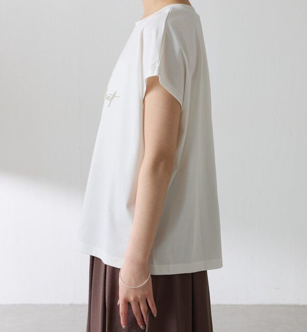  「ミニビーズロゴフレンチTシャツ」|Tシャツ・カットソー|