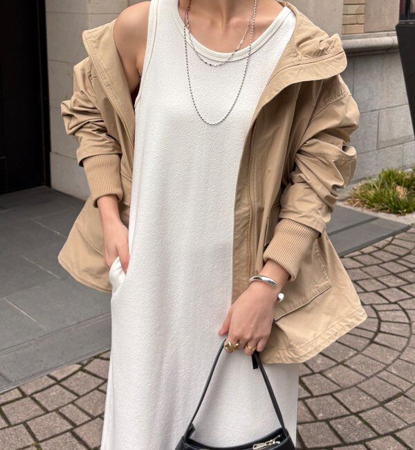  「【全骨格細見え】ブークレーダンボールタンクワンピース」|ワンピース|