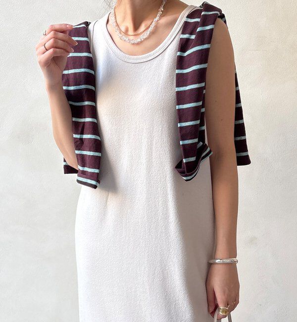  「【全骨格細見え】ブークレーダンボールタンクワンピース」|ワンピース|