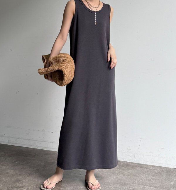  「【全骨格細見え】ブークレーダンボールタンクワンピース」|ワンピース|