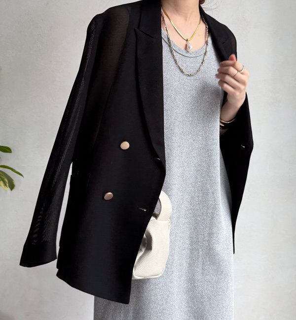  「【全骨格細見え】ブークレーダンボールタンクワンピース」|ワンピース|