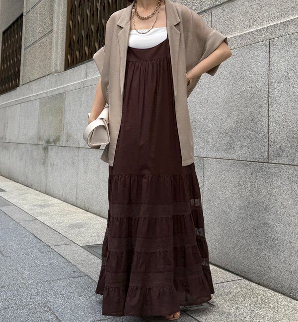  「メッシュ半袖ジャケット」|テーラードジャケット|