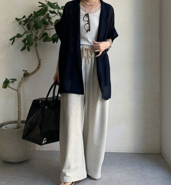  「メッシュ半袖ジャケット」|テーラードジャケット|