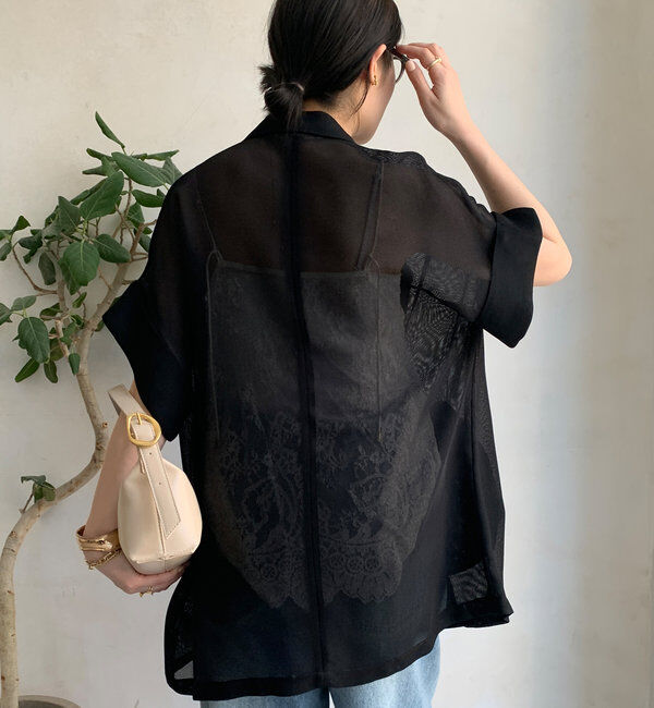  「メッシュ半袖ジャケット」|テーラードジャケット|