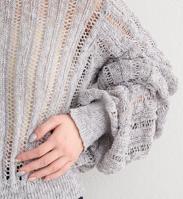  「【4色展開】B ルーズスリーブニットプルオーバー」|その他|