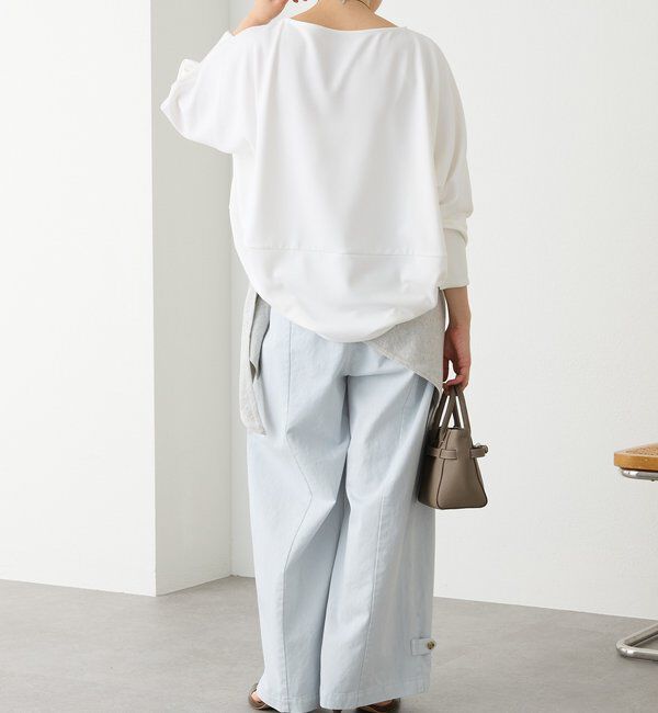  「【万能ブラウス】カットジョーゼットドルマンプルオーバー」|Tシャツ・カットソー|