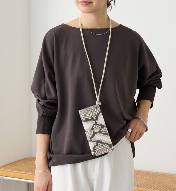  「【万能ブラウス】カットジョーゼットドルマンプルオーバー」|Tシャツ・カットソー|