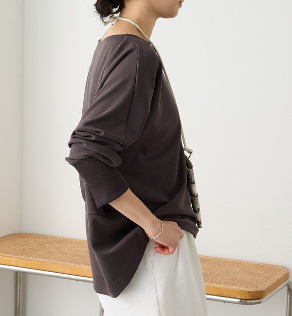  「【万能ブラウス】カットジョーゼットドルマンプルオーバー」|Tシャツ・カットソー|