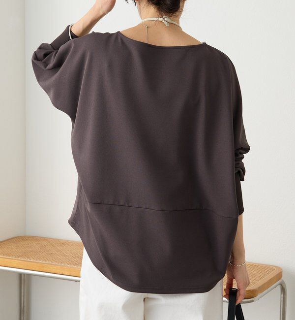  「【万能ブラウス】カットジョーゼットドルマンプルオーバー」|Tシャツ・カットソー|
