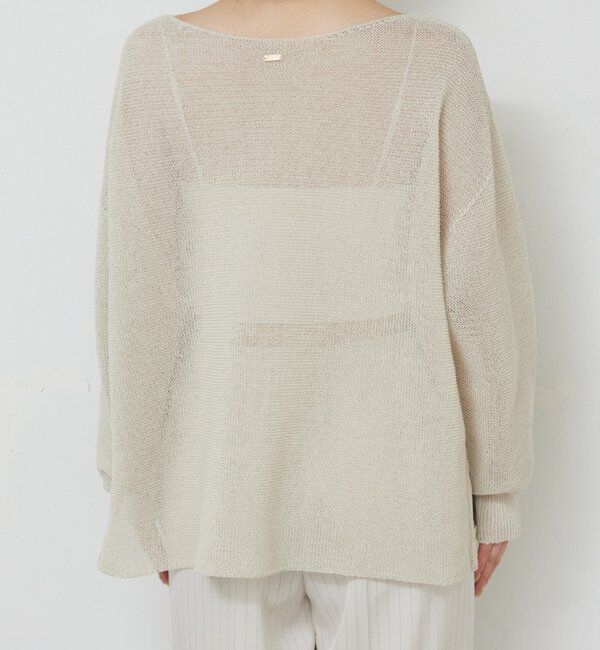  「ペーパーヤーンメッシュニット」|ニット・セーター|