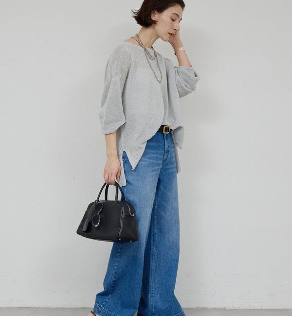  「ペーパーヤーンメッシュニット」|ニット・セーター|