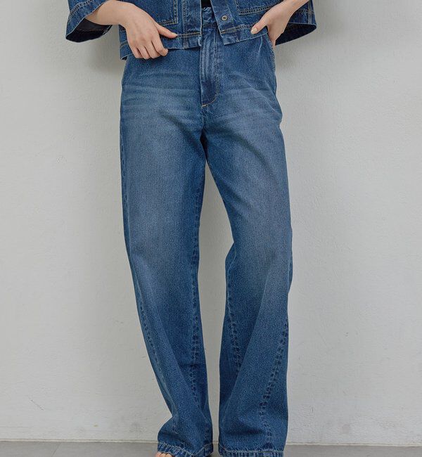  「【PEAS】【セットアップ対応】デニムトラウザーズ」|チノ|