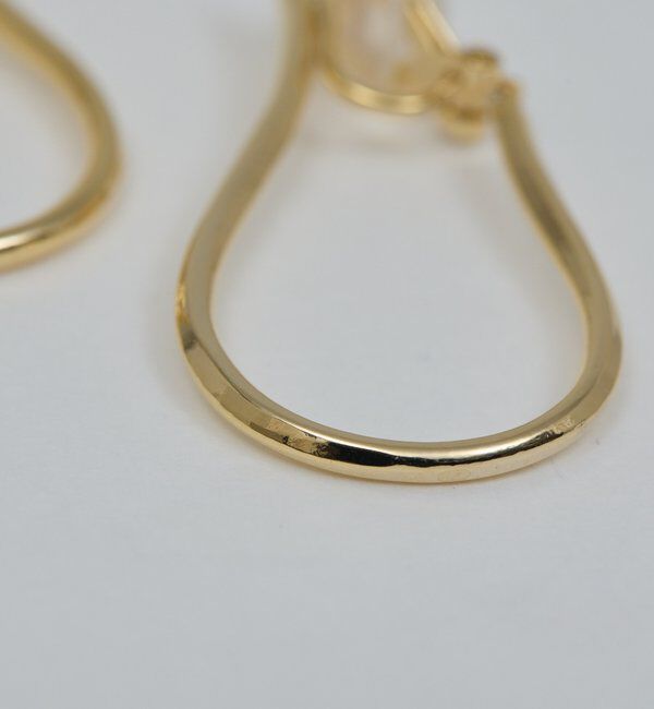  「ドロップフープクリップイヤリング」|リング|