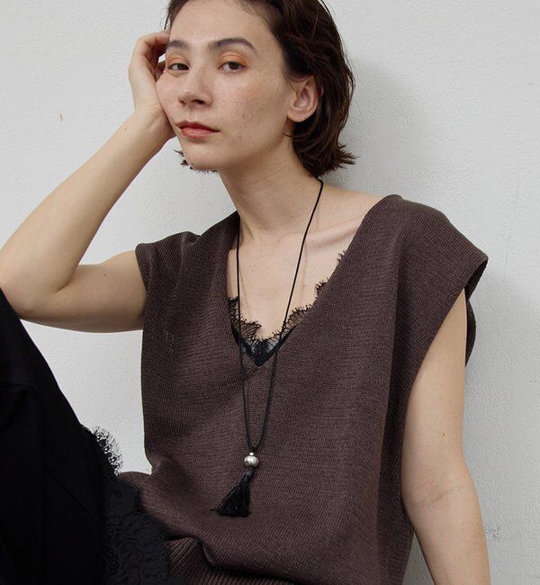  「フリンジコードネックレス」|リング|