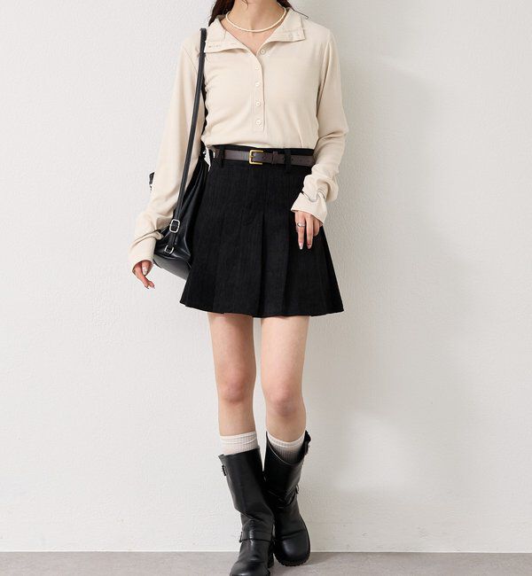  「リブヘンリーネックプルオーバー」|Tシャツ・カットソー|