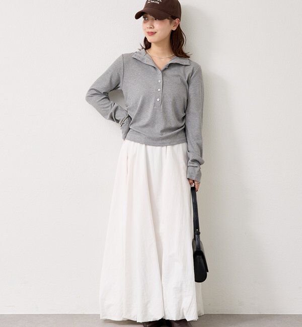  「リブヘンリーネックプルオーバー」|Tシャツ・カットソー|