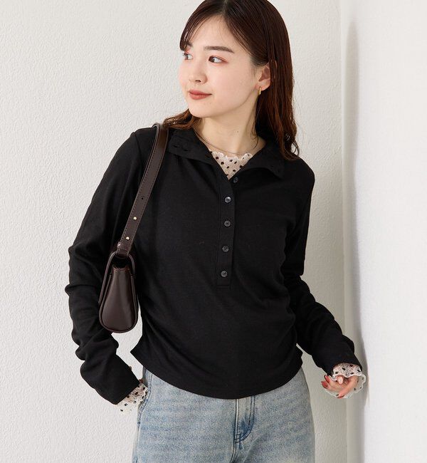  「リブヘンリーネックプルオーバー」|Tシャツ・カットソー|