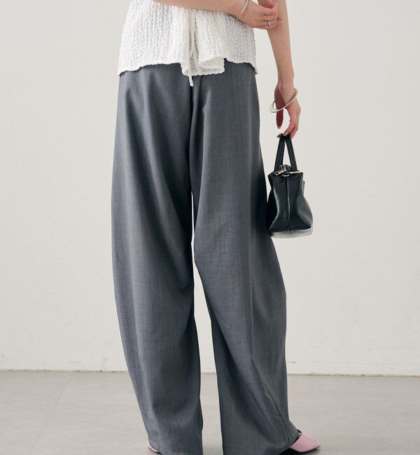  「ベルト付きボリュームスラックス」|チノ|