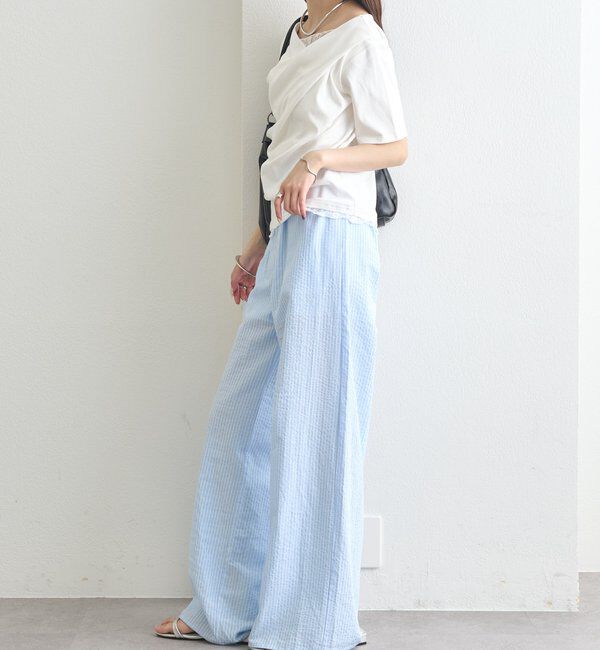  「レースドッキングオフショル半袖Tシャツ」|Tシャツ・カットソー|