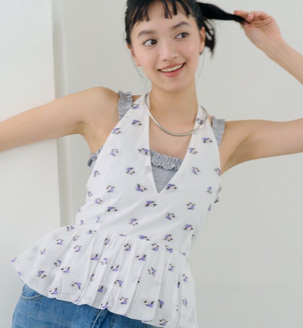  「フラワーホルターブラウス」|シャツ・ブラウス|