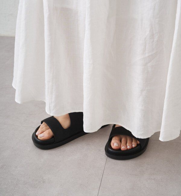  「リネンタックギャザースカート」|スカート|