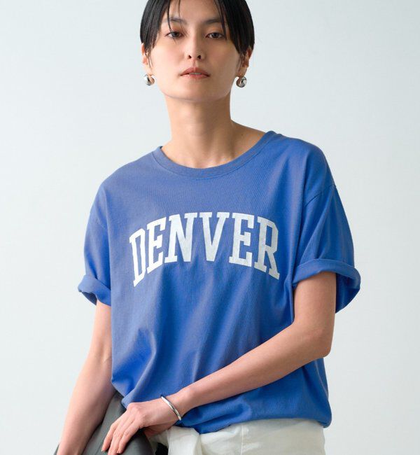  「カラーロゴTシャツ」|Tシャツ・カットソー|ブルー