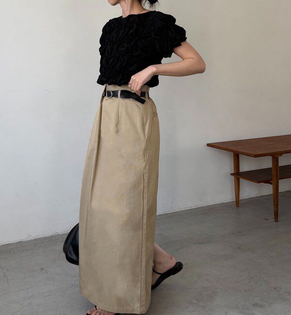  「【主役級スカート/低身長サイズあり】アシメタックベルト付スカート」|スカート|