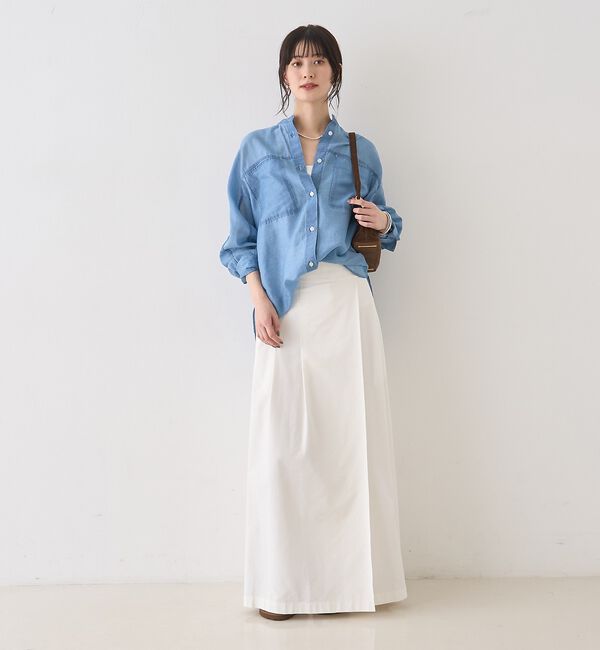 Rouge vif「タックグルカベルト マキシスカート」|スカート|