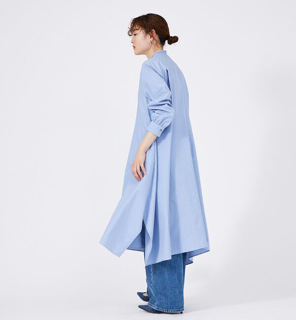 qualite「イレギュラーヘムシャツワンピース」|ワンピース|