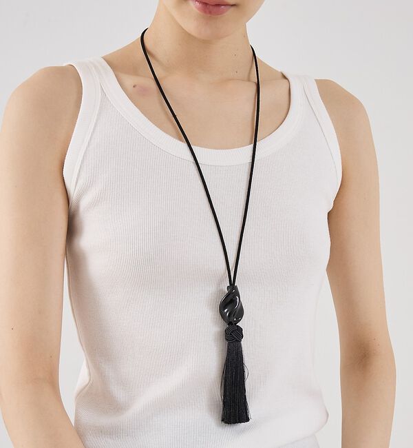 The Store by C' 「【AYLLON】CASATI NECKLACE／タッセルネックレス」|ネックレス|ブラック