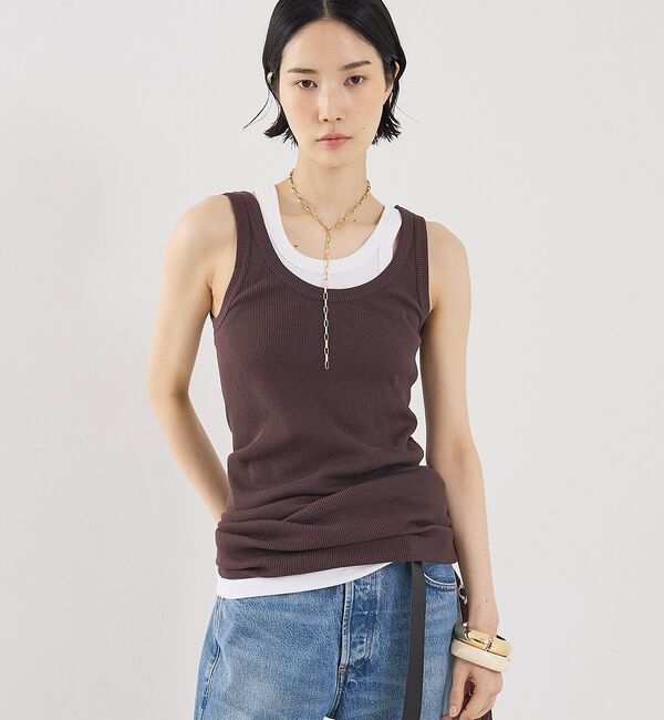 The Store by C' 「【COCUCA】チュニックリブタンク」|キャミソール|