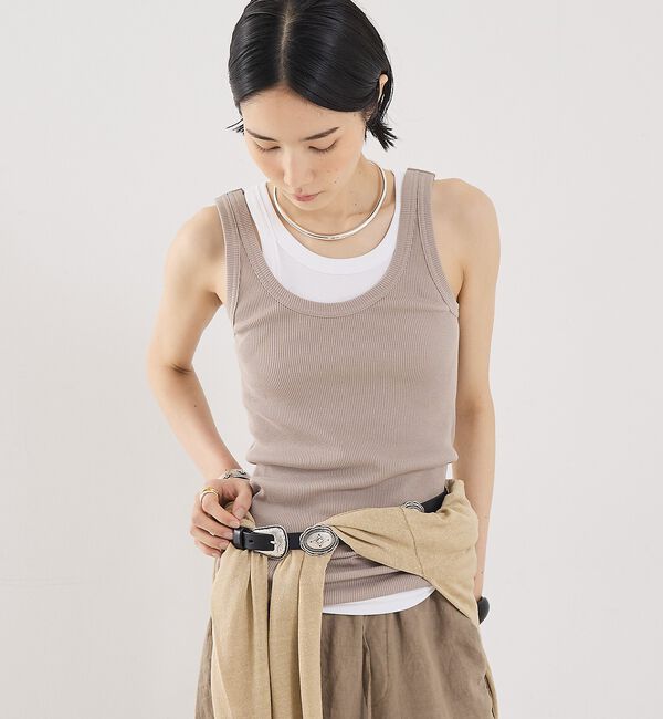 The Store by C' 「【COCUCA】チュニックリブタンク」|キャミソール|