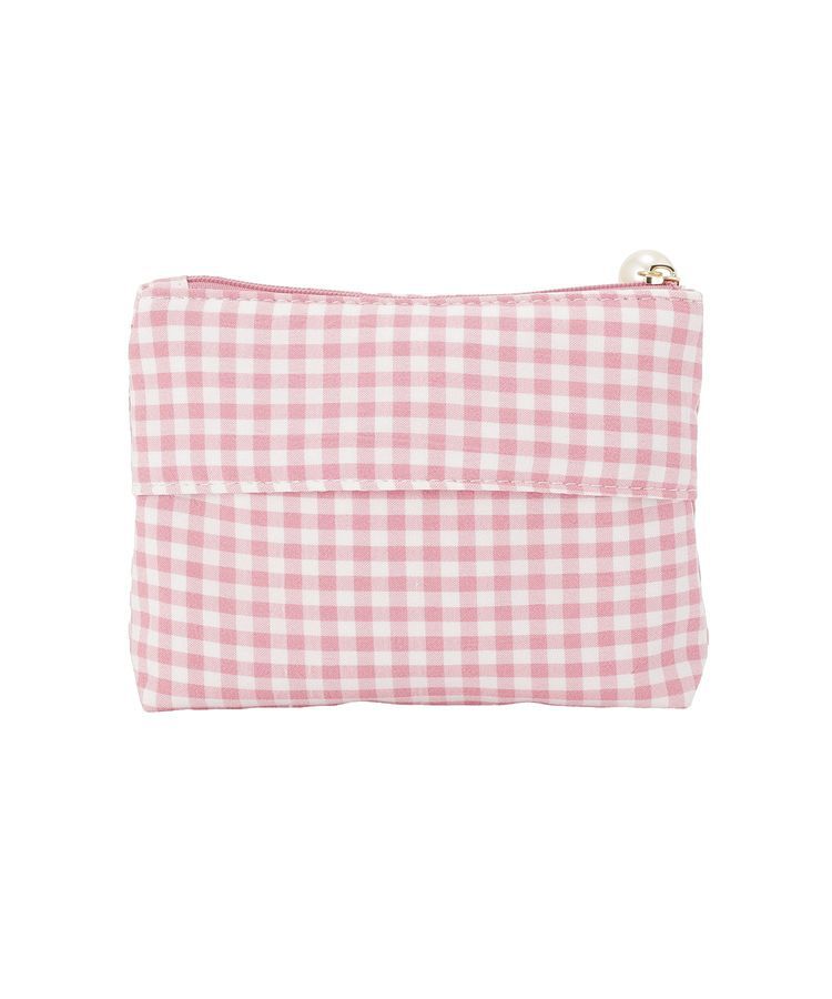 Maison de FLEUR「ギンガムチェックスクエアポーチ」|ポーチ|