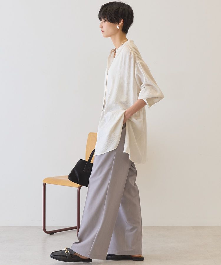 AMERICAN HOLIC「楊柳バンドカラーシャツ」|シャツ・ブラウス|