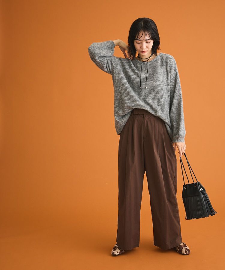 Green Parks「シアーゆったりニットプルオーバー」|ニット・セーター|