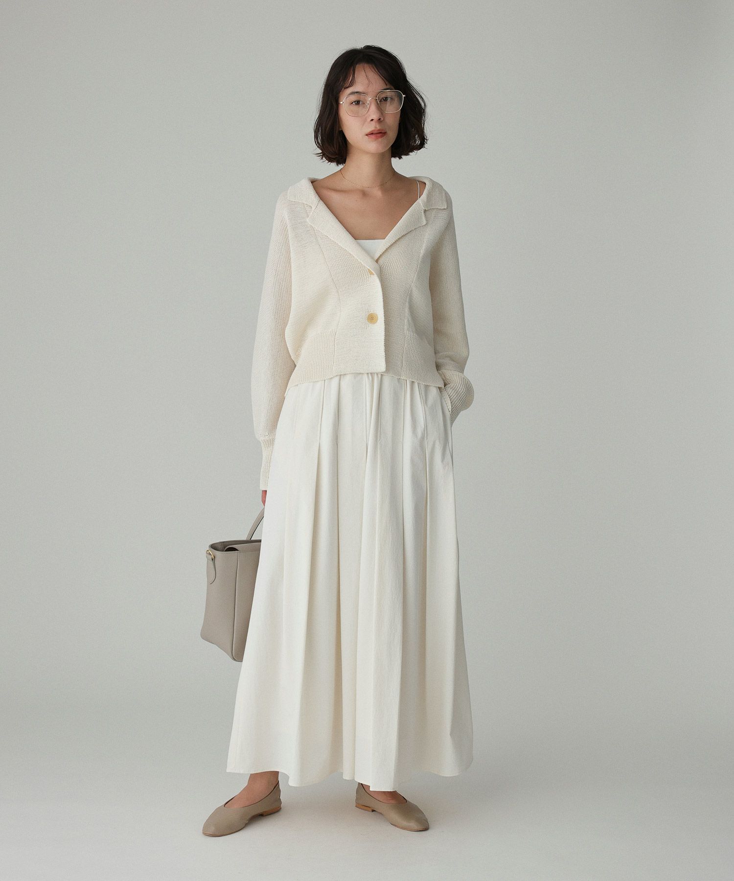 BABYLONE「【多機能素材】ナイロンタフタスカート」|スカート|