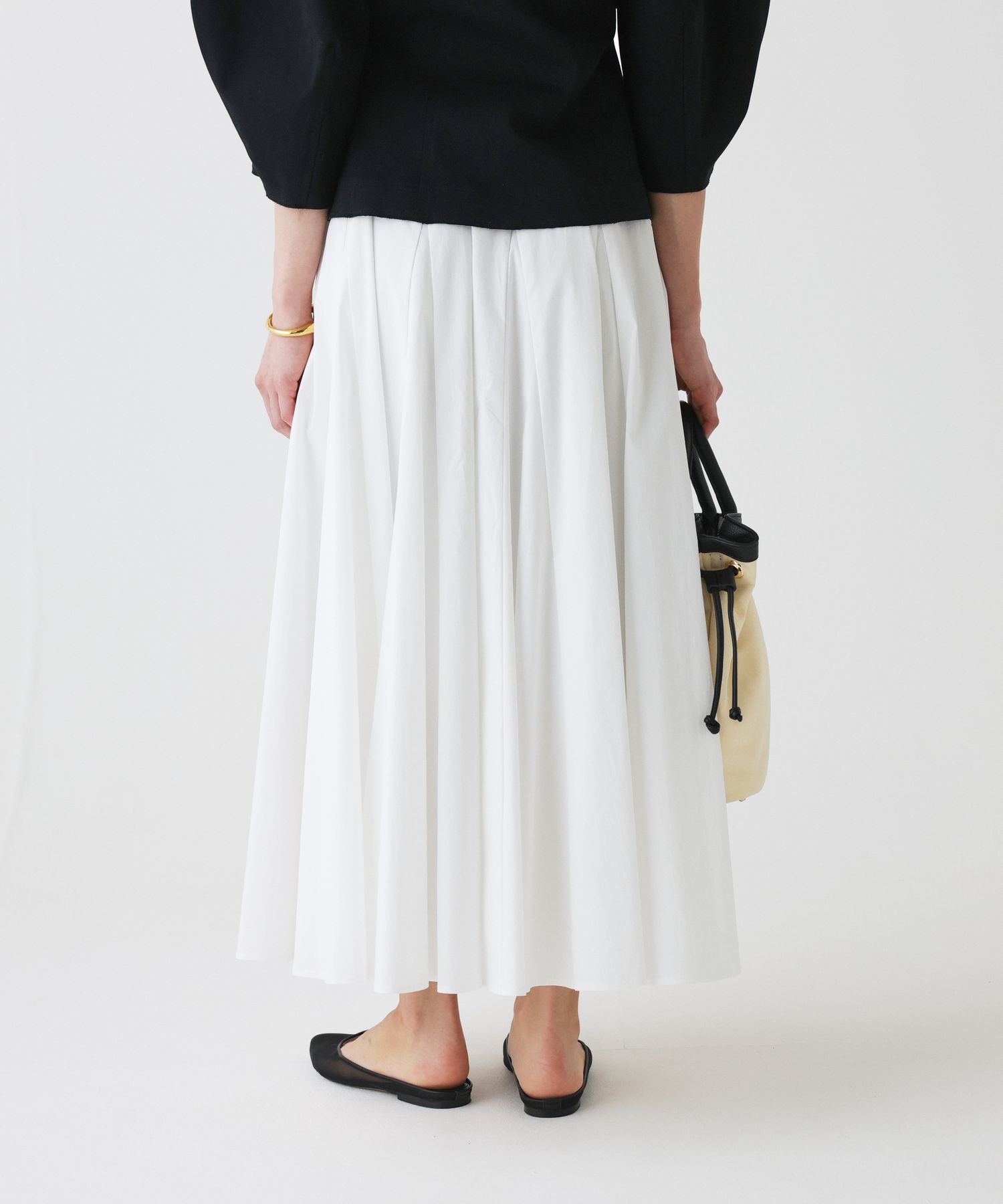 BABYLONE「コットンミディフレアスカート」|スカート|