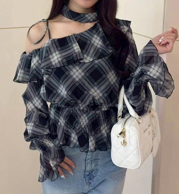  「2WAYワンショルフリルブラウス」|シャツ・ブラウス|