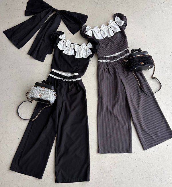  「【Black Ribbon Collection】メニーリボンブラウス」|シャツ・ブラウス|