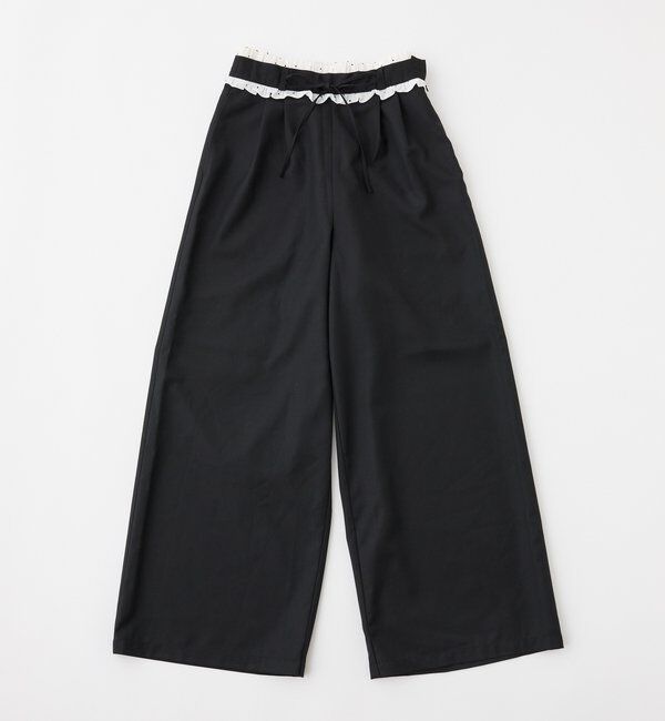 「【Black Ribbon Collection】ウエストフリルスラックス」|その他|