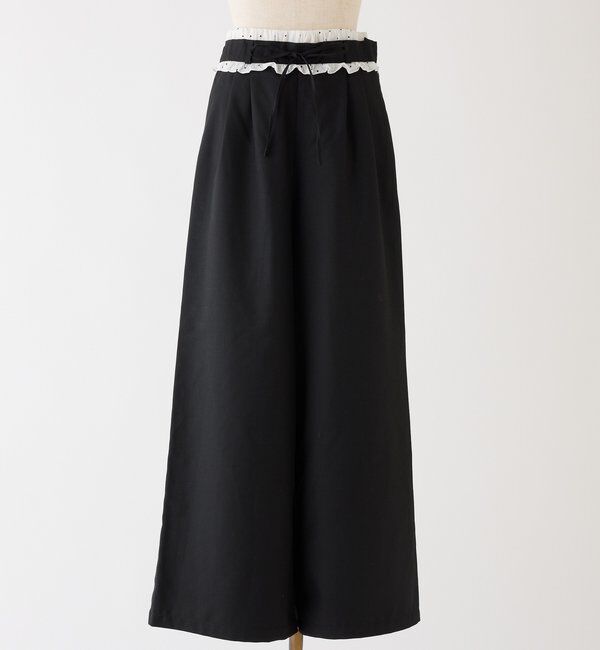  「【Black Ribbon Collection】ウエストフリルスラックス」|その他|