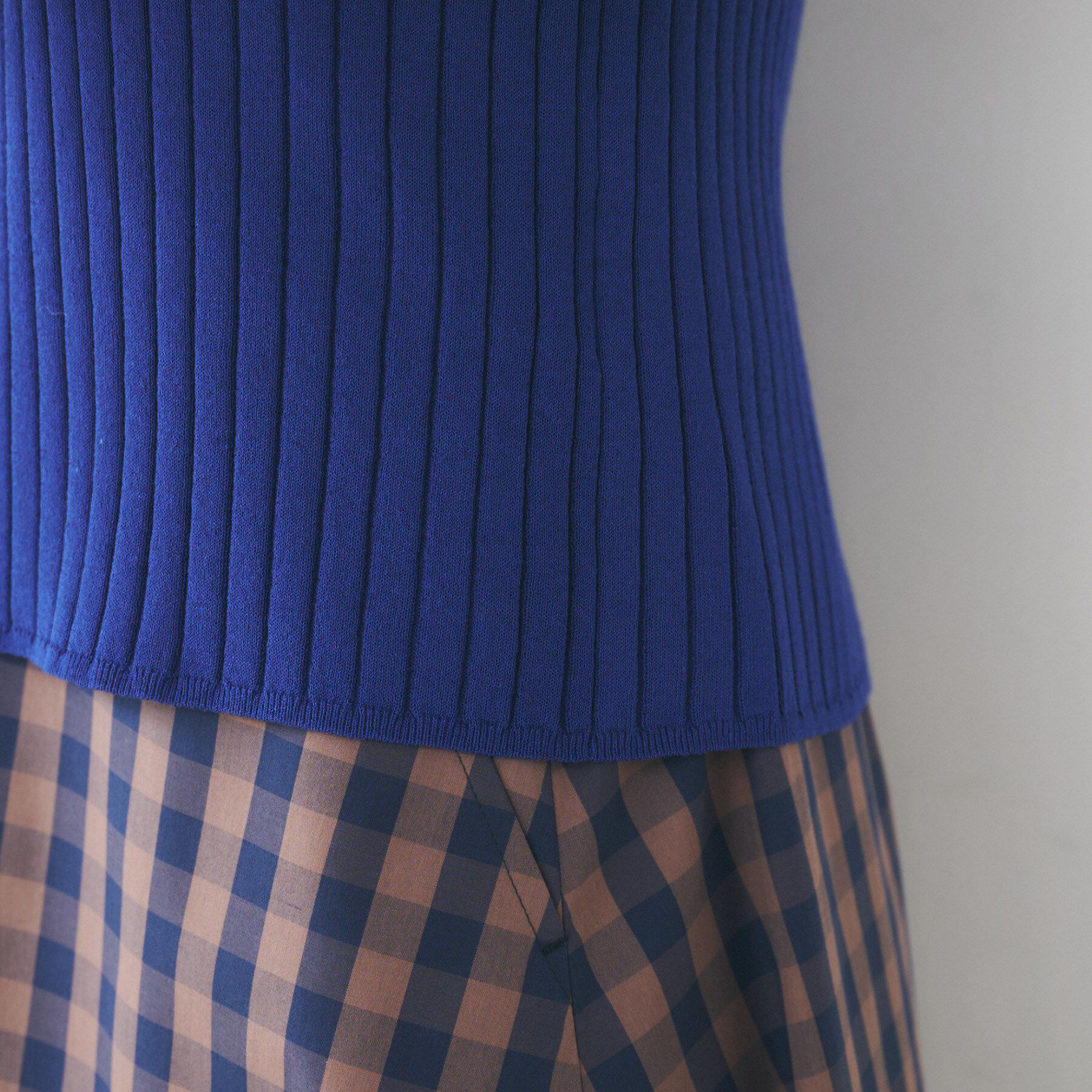 UNTITLED「【五分袖/タイト】コットンリネン2WAYニット」|ニット・セーター|