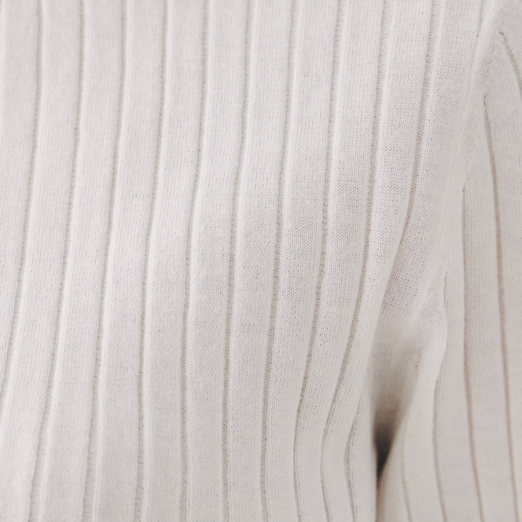 UNTITLED「【五分袖/タイト】コットンリネン2WAYニット」|ニット・セーター|