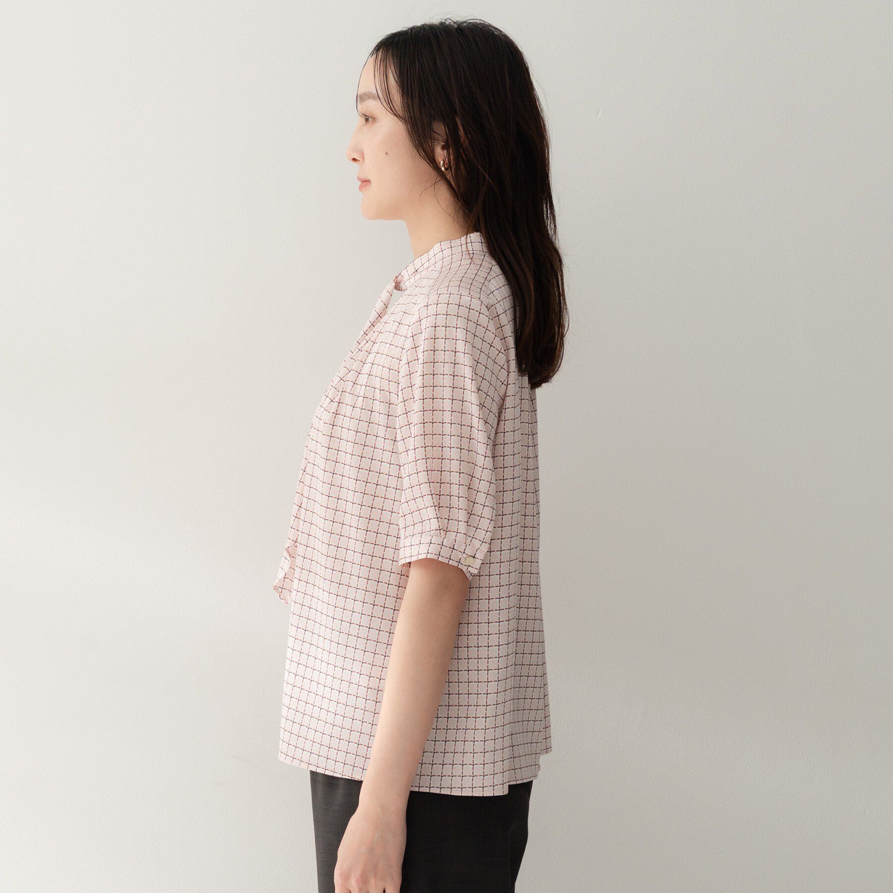 UNTITLED「【洗える/スーツインナー】ジオメボウタイブラウス」|シャツ・ブラウス|