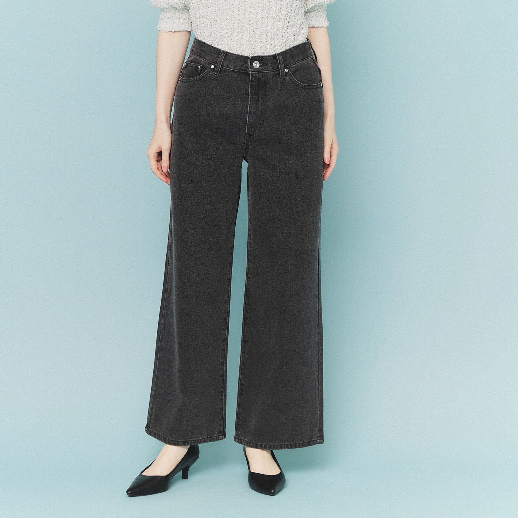 index「《丈が選べる》デニムバギーパンツ【洗濯機洗い可】」|デニム|スミクロ(018)