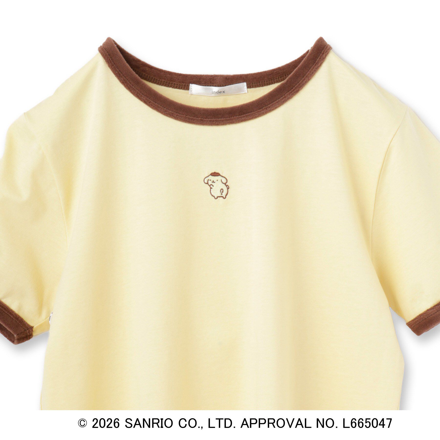 index「【ポムポムプリン】リンガーベロアTシャツ【洗濯機OK】」|Tシャツ・カットソー|