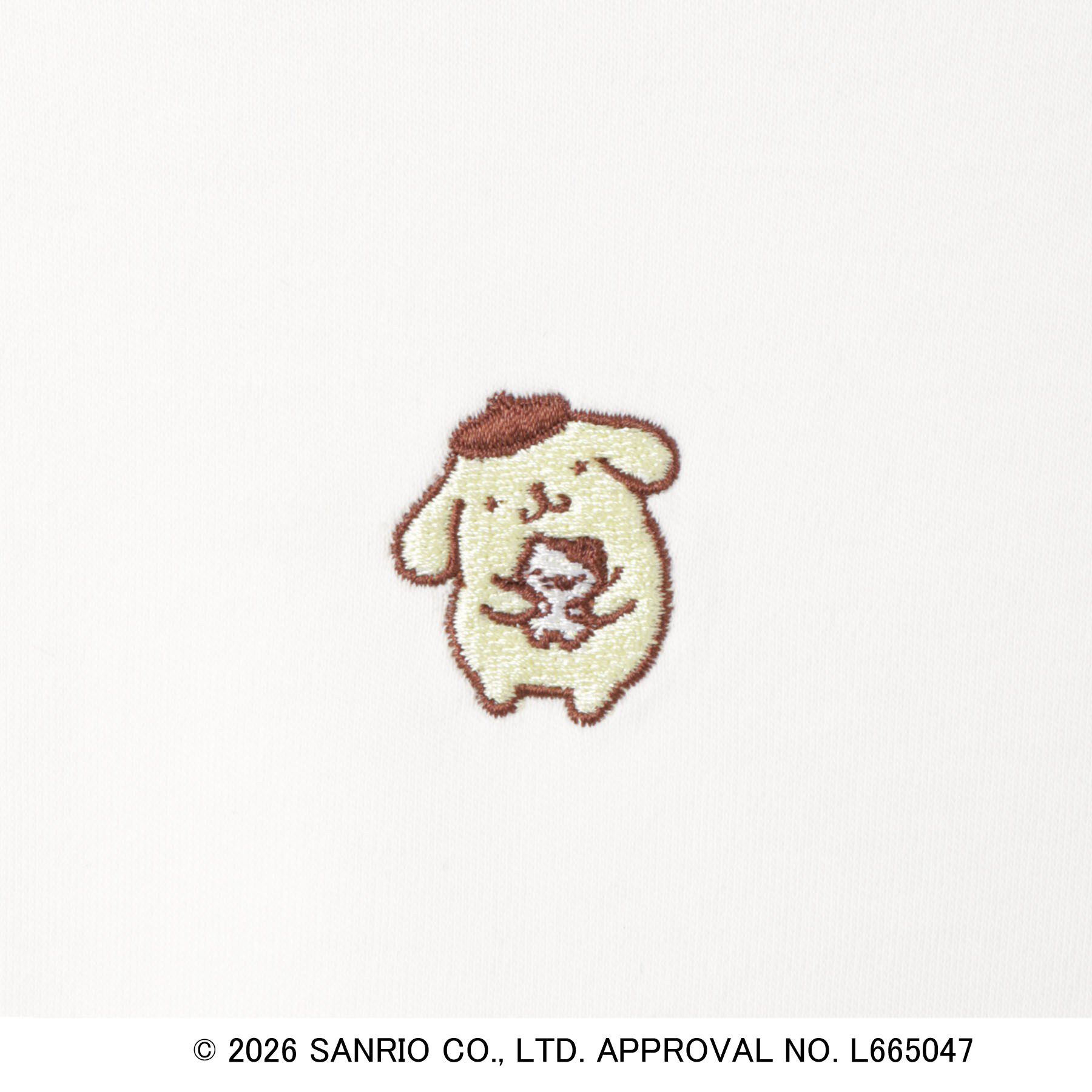 index「【ポムポムプリン】リンガーベロアTシャツ【洗濯機OK】」|Tシャツ・カットソー|