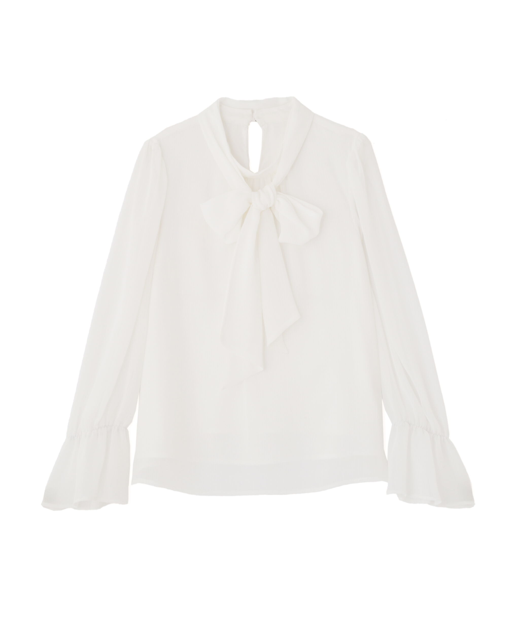 PROPORTION BODY DRESSING「＜ウォッシャブル＞ビッグリボン楊柳ブラウス 25AW」|シャツ・ブラウス|