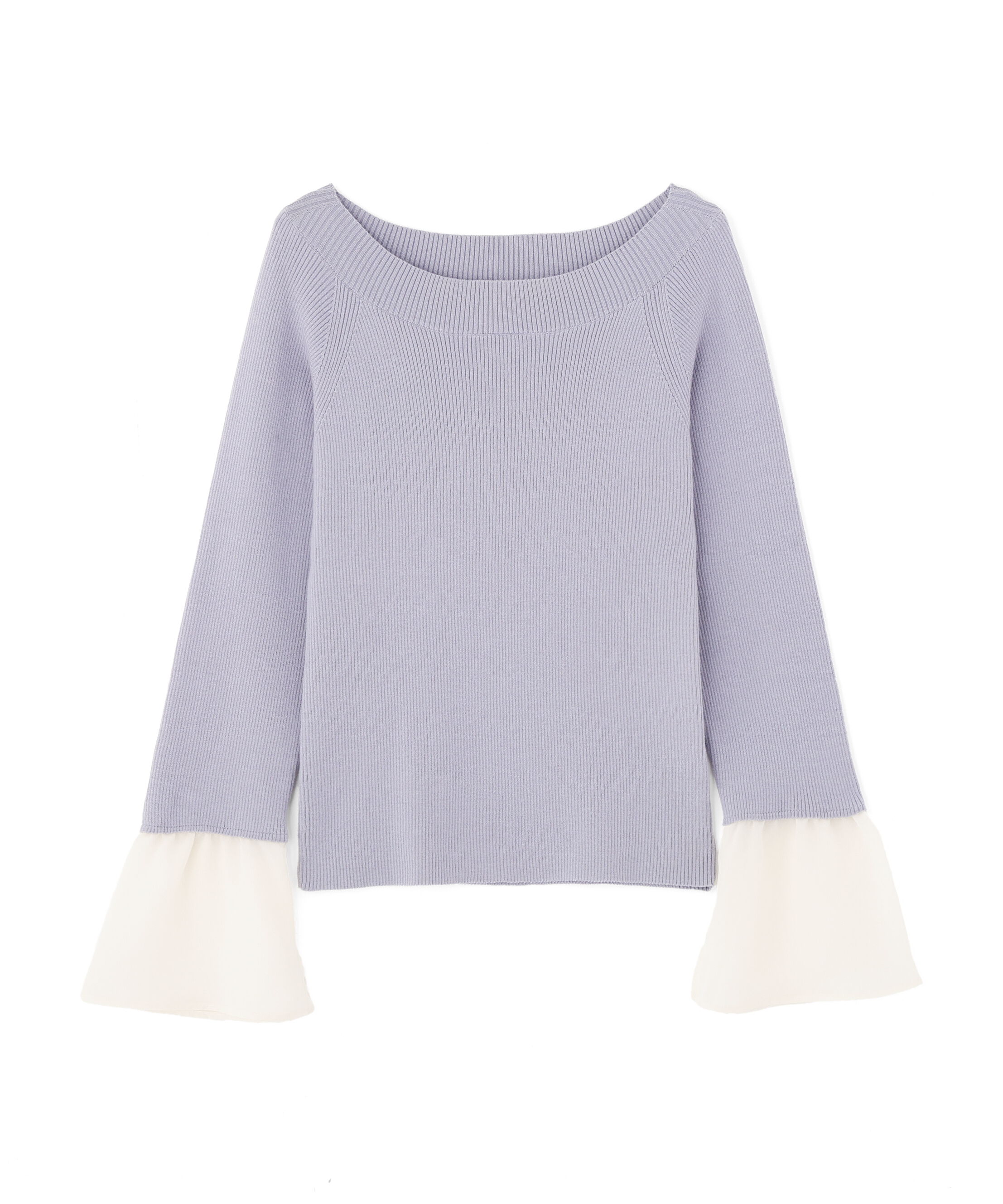 PROPORTION BODY DRESSING「シアー切り替えスリーブニット　26SS」|ニット・セーター|